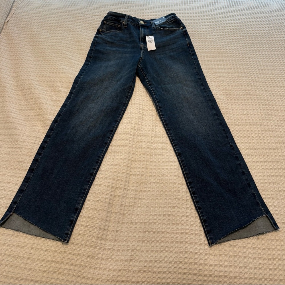 Express Straight Ankle High Rise Jeans